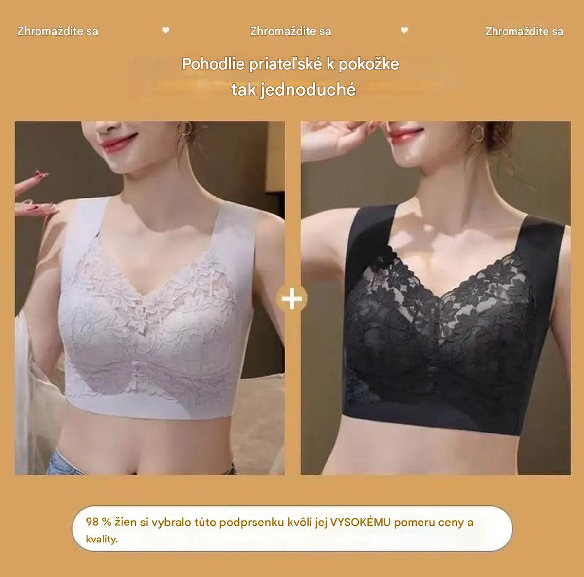 ✨💓【Vegyél egyet, kapsz egyet ingyen】【40-100 kg】Új push-up melltartó csontok nélkül, megereszkedésgátlóval