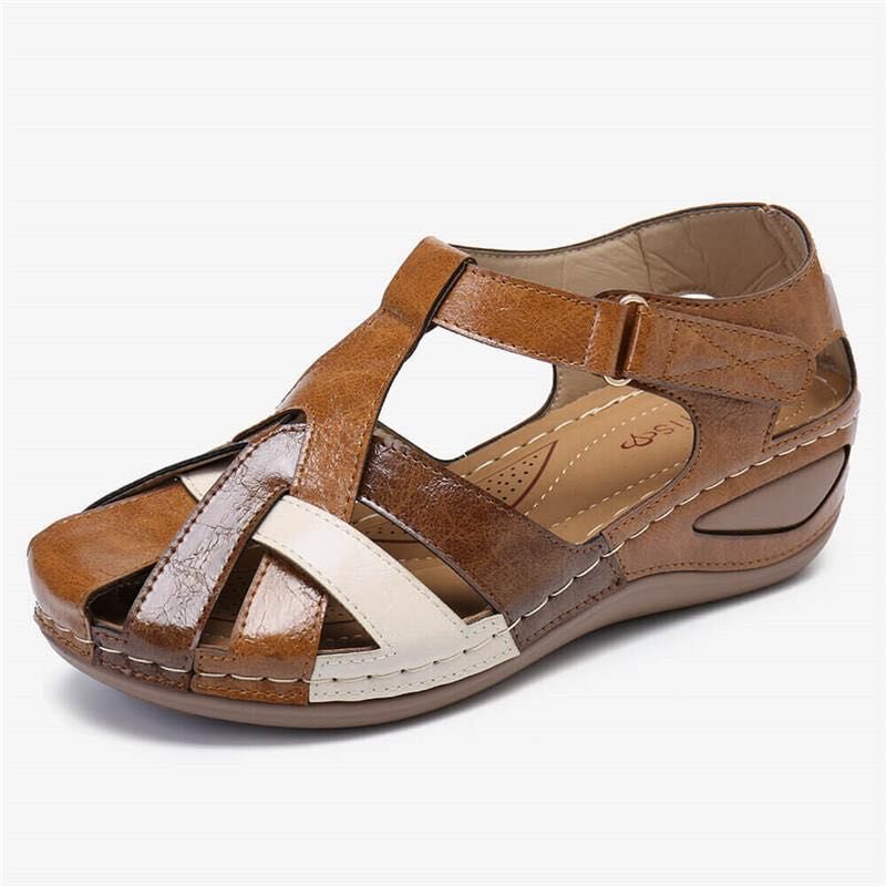 🔥🩰【35-43】Ženski votli mehki usnjeni sandali s platformo