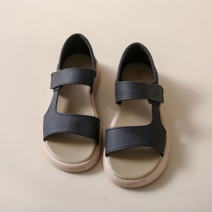🔥【Velikosti 35-43】👡Retro sandály s jednou nohou, vyrobené z měkké kůže s flexibilní podrážkou. 4258989