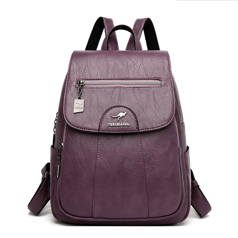 👜🎒【Časově omezené snížení ceny】Dámský retro měkký kožený cestovní batoh