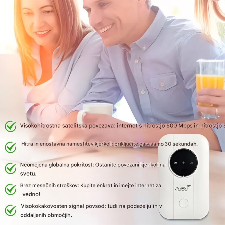 【Brezplačen internet v žepu】5G usmerjevalnik