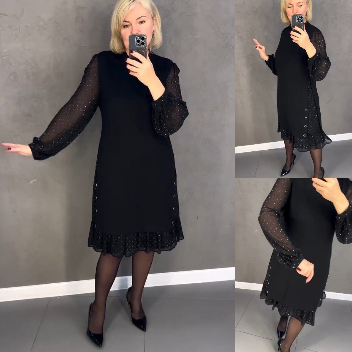 💖【Časovno omejena posebna ponudba 3 dni—49% POPUSTA】💖【S-5XL】🍁🍂Visokokakovostna in elegantna nova jesenska in zimska obleka