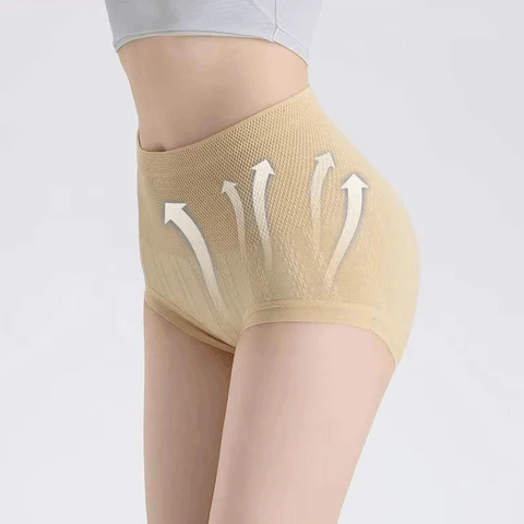 🔥🥰【8 sztuk】 Antybakteryjne majtki o wysokiej talii do kontroli brzucha