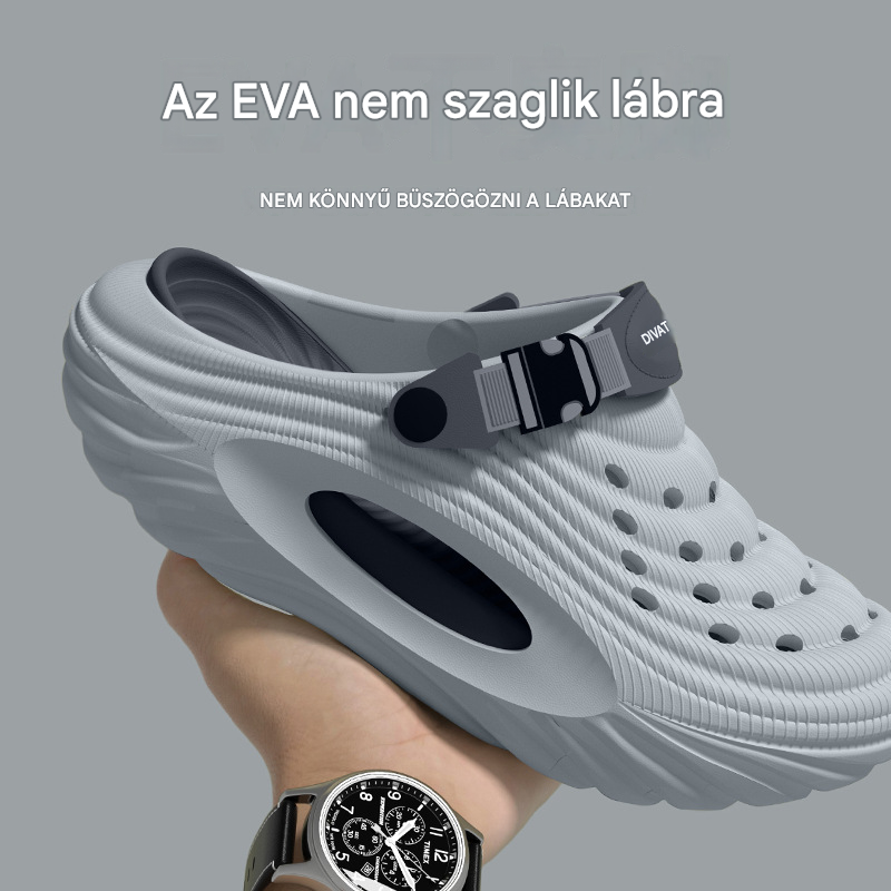 đ -50% Most! đŹïž FĂ©rfi szandĂĄl vastag EVA talppal â könnyƱ, csĂșszĂĄsmentes, lĂ©gĂĄteresztĆ đââïž TökĂ©letes strandra, edzĂ©shez, hĂ©tköznapokra!