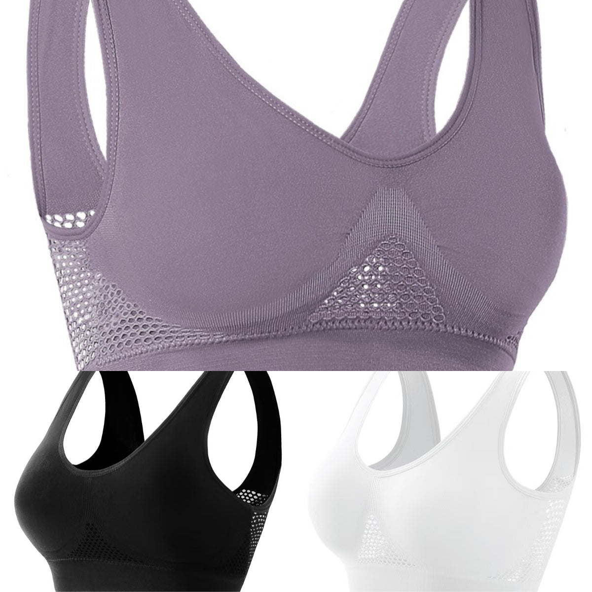 đă3 darabos csomagăVarrĂĄs nĂ©lkĂŒli melltartĂł nagyobb mĂ©retekhez â€ïž LĂ©gĂĄteresztĆ Ă©s hƱsĂtĆ ă40-120KGă