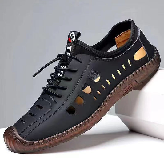 🔥【39-44】Nové retro kvalitní kožené volnočasové boty, ručně šité, prodyšné a pohodlné