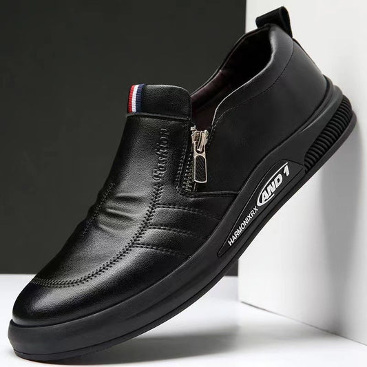 【39-44】 2026 nuevos zapatos casuales de negocios con suela blanda para hombres