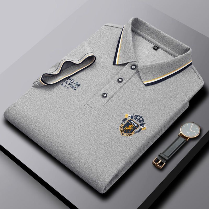 【M-4XL】Nova enobarvna moška polo majica