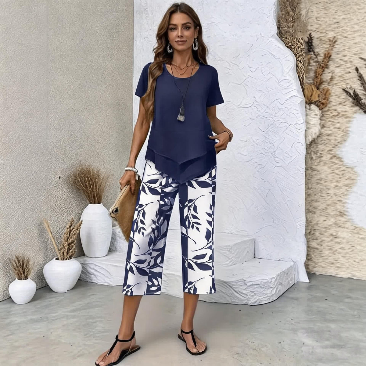 đșăS-5XLă DvoudĂlnĂĄ sada Fresh Breeze | LehkĂĄ a elegantnĂ vĂcebarevnĂĄ letnĂ sada