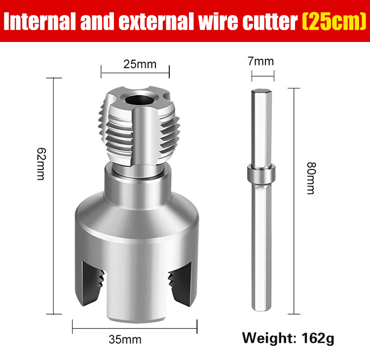 ✔️20 mm + 25 mm🛠️ Sveder novega tipa z integriranim odpiračem navojev za vodovodne cevi, tako notranje kot zunanje (uporabno za PPR, PEPVC)