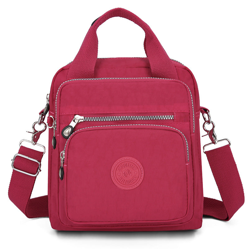 【Modna in vsestranska】🎒Torba z dvojno zadrgo, ročna torbica in torba za čez ramo