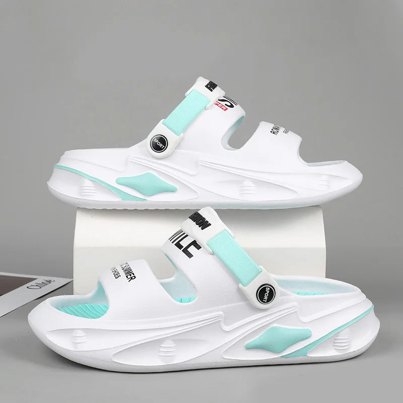 🚶♂️👟【Pohodlné na nošení】【Velikosti 36-45】Nové protiskluzové sportovní sandály s tlustou podrážkou 4234569