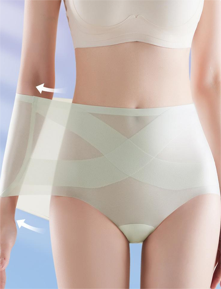 🔥🩲 (6 kusů) sleva 50 % - Nové bezešvé kalhotky s vysokým pasem Ice Bandage 4262803