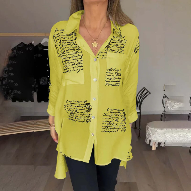 🎁Modna srajca s potiskom črk