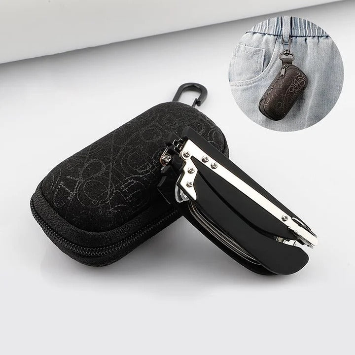 🔥Składane okulary do czytania i etui z funkcją filtrowania niebieskiego światła 4214580