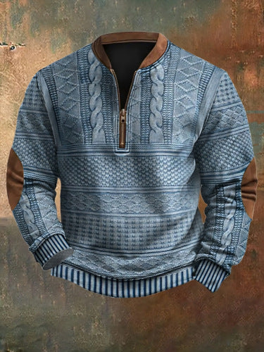 🙆♂️【S-5XL】 Moška poltrdna kapuca z zadrgo z novim jesenskim in zimskim tiskom