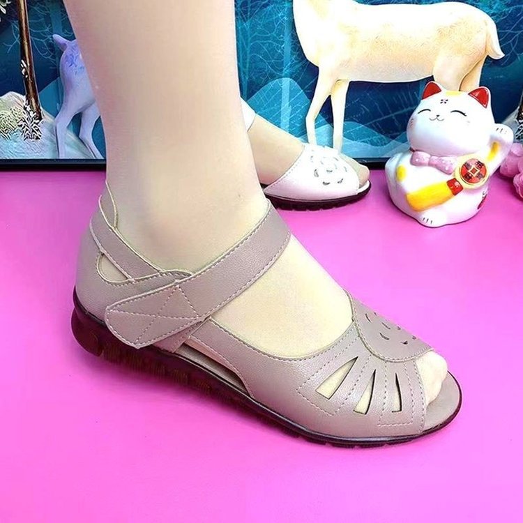 🔥【Velikosti 35-41】Nový letní styl, pohodlné dámské sandály z pravé kůže, měkká podrážka 4252263