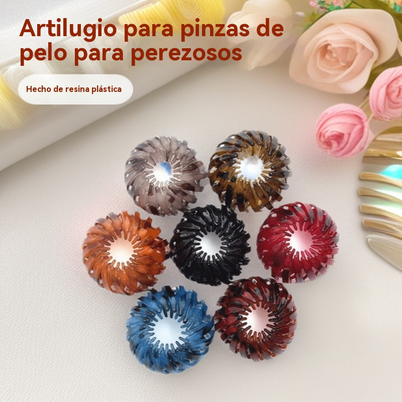 【7 piezas】🎀 Nuevas pinzas para el cabello con forma de nido de pájaro: sujetan firmemente colas de caballo altas y moños elegantes, revitalizando instantáneamente tu apariencia._4236293