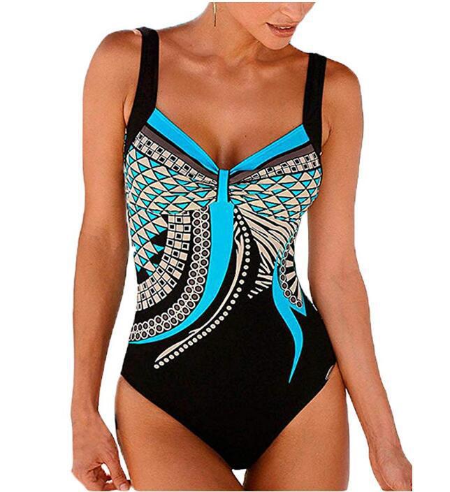 【S-3XL】Nove enodelne kopalke z vintage vzorcem 2025 Nove enodelne kopalke z vintage tiskom