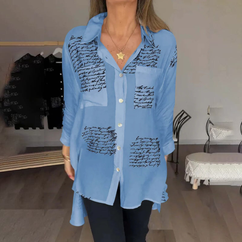 🎁Modna srajca s potiskom črk
