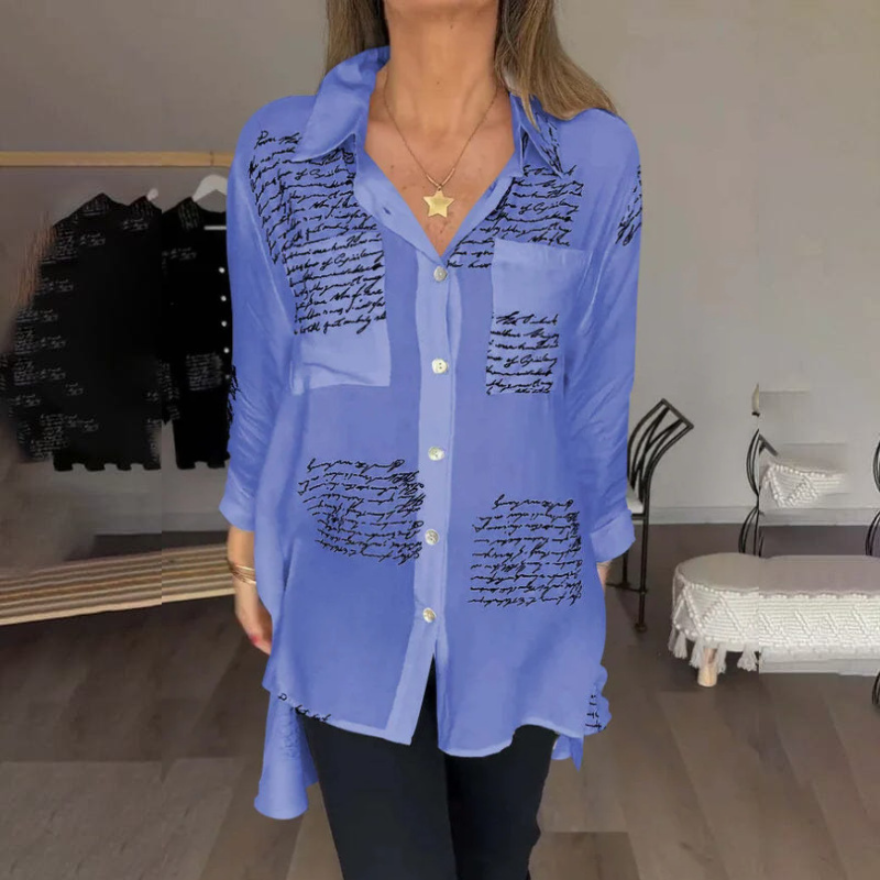 🎁Modna srajca s potiskom črk