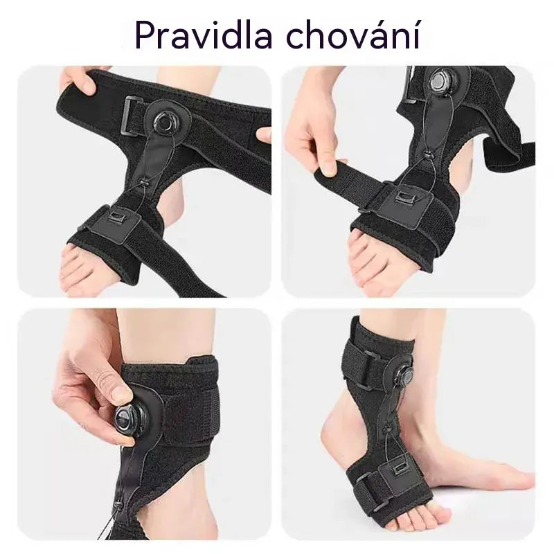 🏃♀️【2 jednotky】Lékařské ortézy pro pokleslou nohu a plantární fasciitidu, s otočným nastavovacím knoflíkem a hliníkovou oporou, pro denní i noční použití.