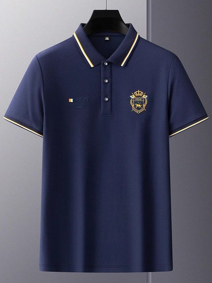 【M-4XL】Nova enobarvna moška polo majica