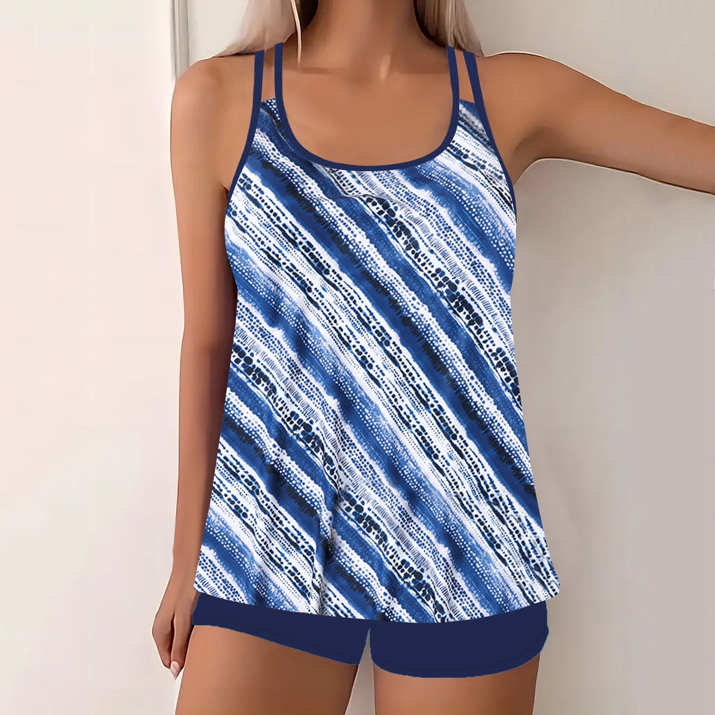 🏖️Poslední den s 50% slevou!【S–5XL】Nová módní sada plavek s potiskem, rychleschnoucí materiál