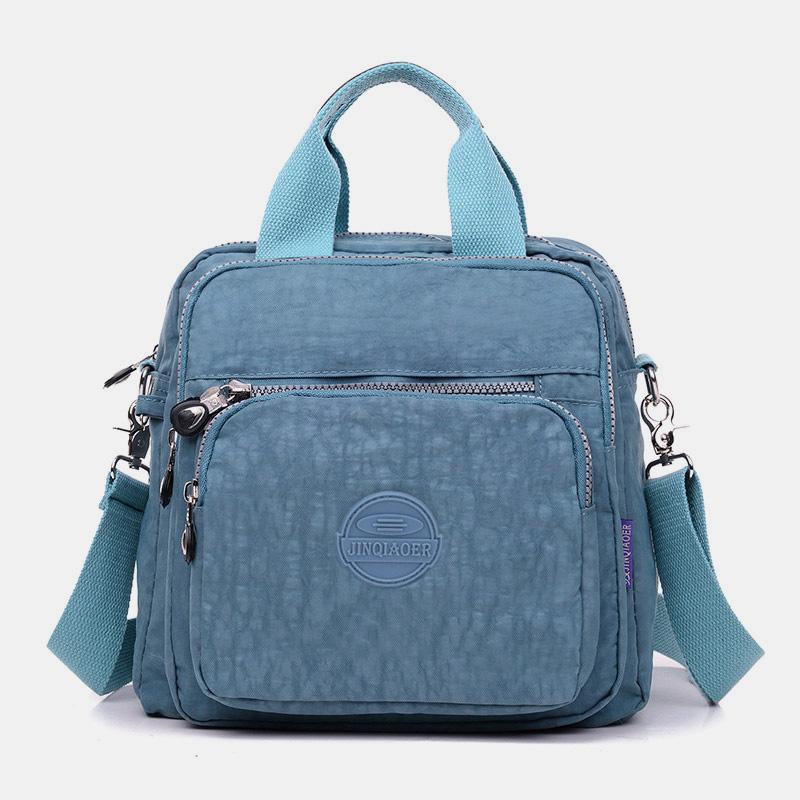 【Modna in vsestranska】🎒Torba z dvojno zadrgo, ročna torbica in torba za čez ramo