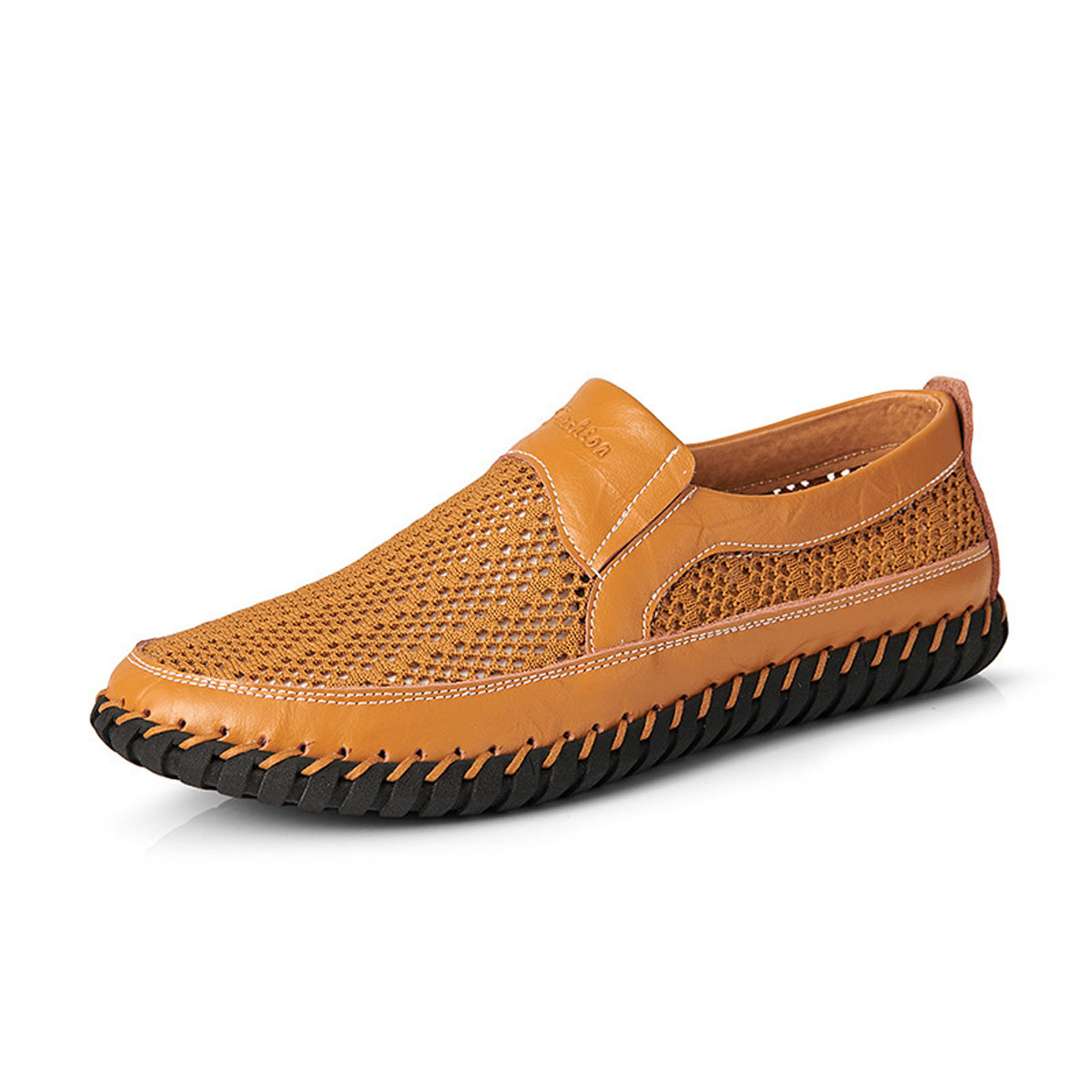 【38-48】👞Novi moški mrežasti usnjeni čevlji za pomlad in poletje - velika velikost - pravo goveje usnje, odporni na znoj in vonjave, zračni in udobni