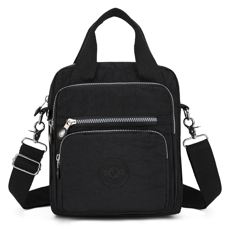 【Modna in vsestranska】🎒Torba z dvojno zadrgo, ročna torbica in torba za čez ramo