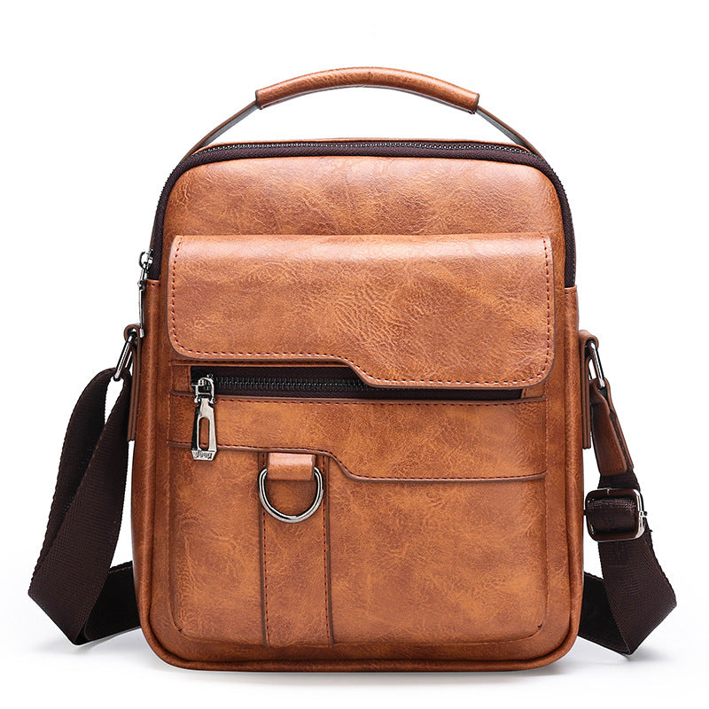🔥Nueva promoción 50% de descuento 👜 Bolsa moderna y casual de cuero para hombre, gran capacidad