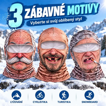 🔥😎 Divertida mascarilla facial 3D y cálida para deportes de invierno al aire libre