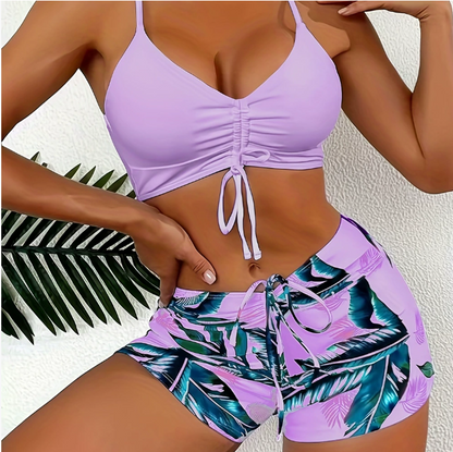 🏊‍👙🌴Elegantne kopalke plus size s potiskom
