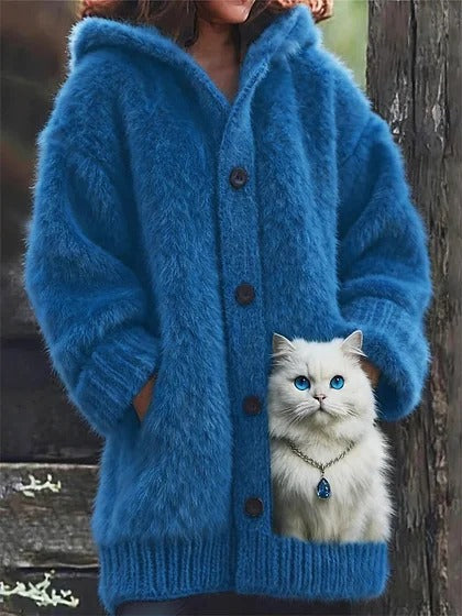 【S-5XL】Chaqueta con capucha y estampado animal para mujer, moderna y bonita. 4205828