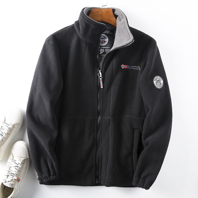 【S-3XL】 Chaqueta de forro polar aterciopelado gruesa para hombre, para otoño e invierno, cálida, ligera, tallas grandes