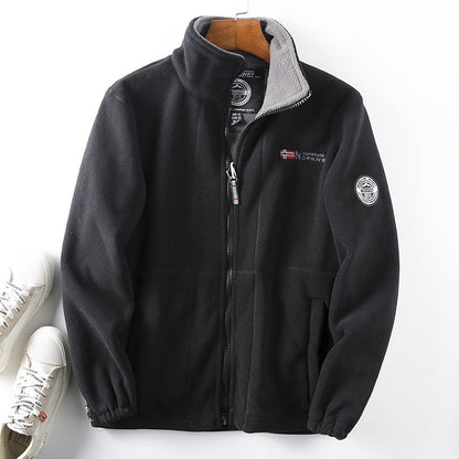 【S-3XL】 Chaqueta de forro polar aterciopelado gruesa para hombre, para otoño e invierno, cálida, ligera, tallas grandes