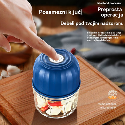🔥 🔥【Kupite 1, dobite 1 gratis】Prodanih več kot 50.000 enot! 🧄Električni sekalnik česna, mini prenosni sekalnik zelenjave