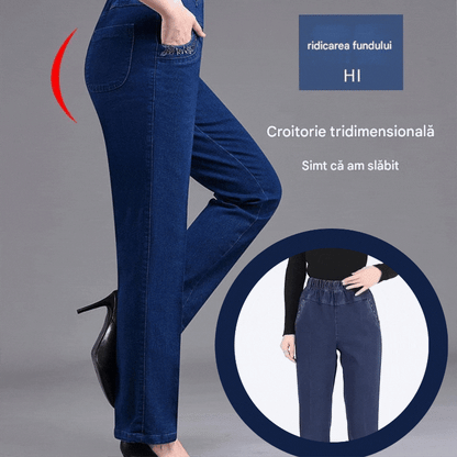 🔥👖【XL-5XL】Dámské ležérní rovné strečové džíny 4247305