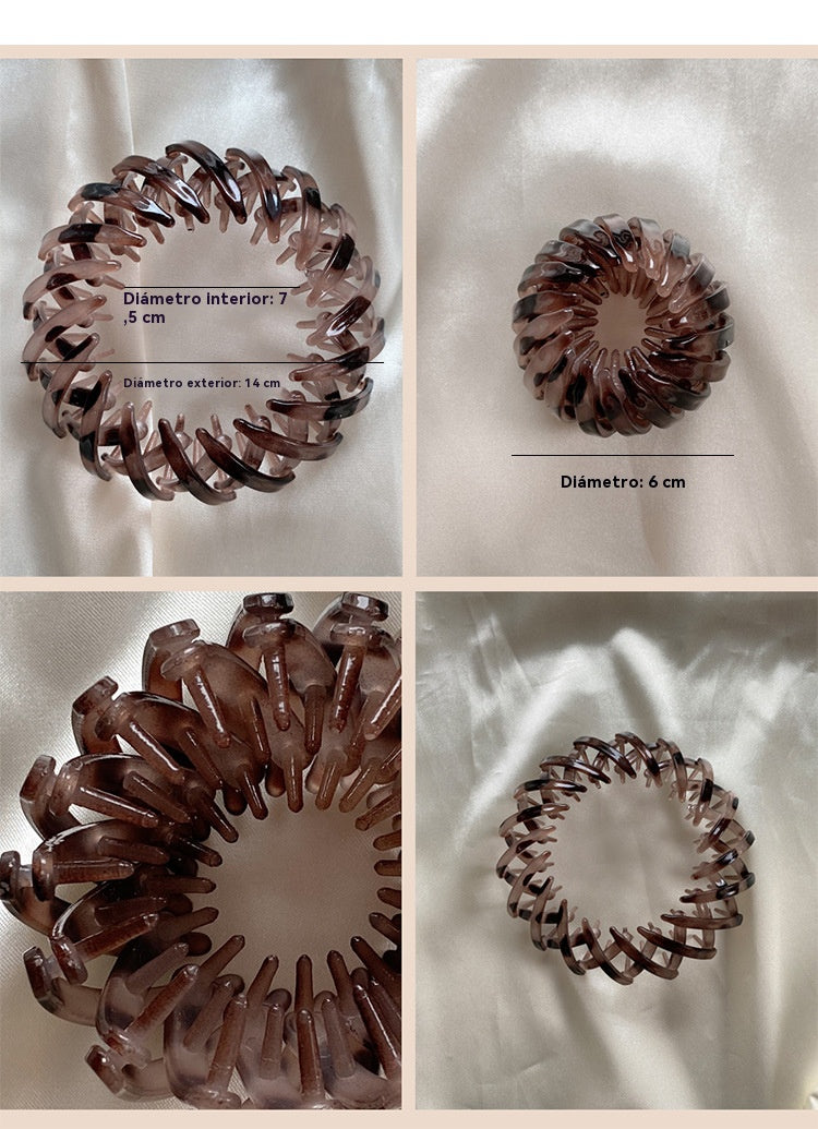 【7 piezas】🎀 Nuevas pinzas para el cabello con forma de nido de pájaro: sujetan firmemente colas de caballo altas y moños elegantes, revitalizando instantáneamente tu apariencia._4236293