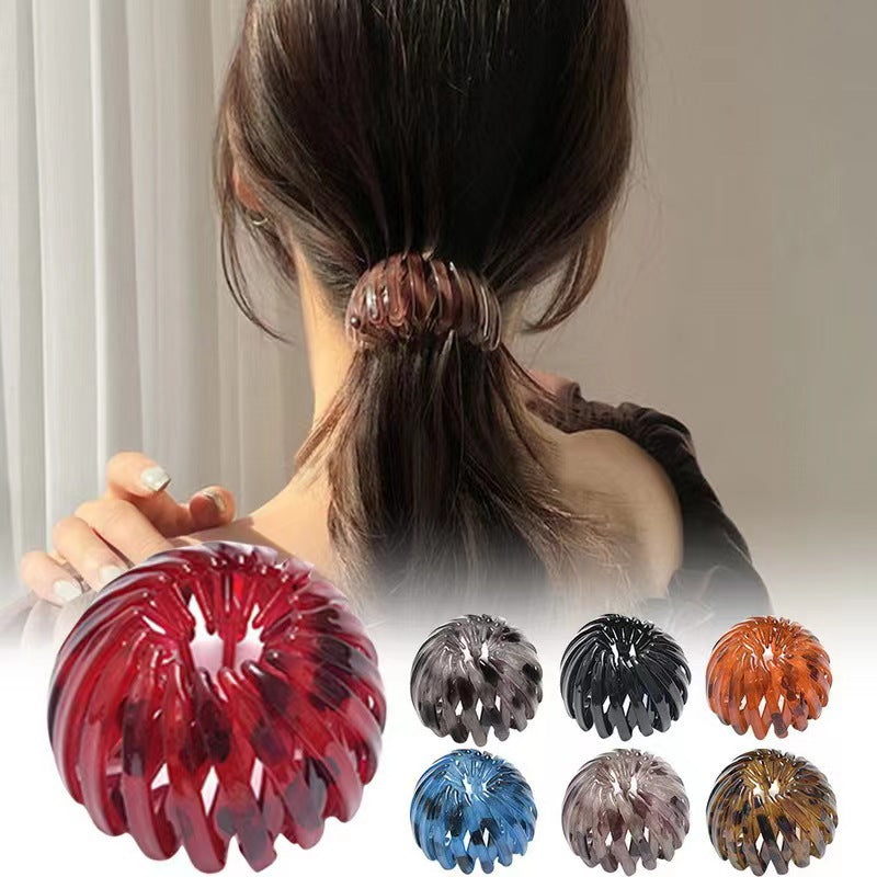 【7 piezas】🎀 Nuevas pinzas para el cabello con forma de nido de pájaro: sujetan firmemente colas de caballo altas y moños elegantes, revitalizando instantáneamente tu apariencia._4236293