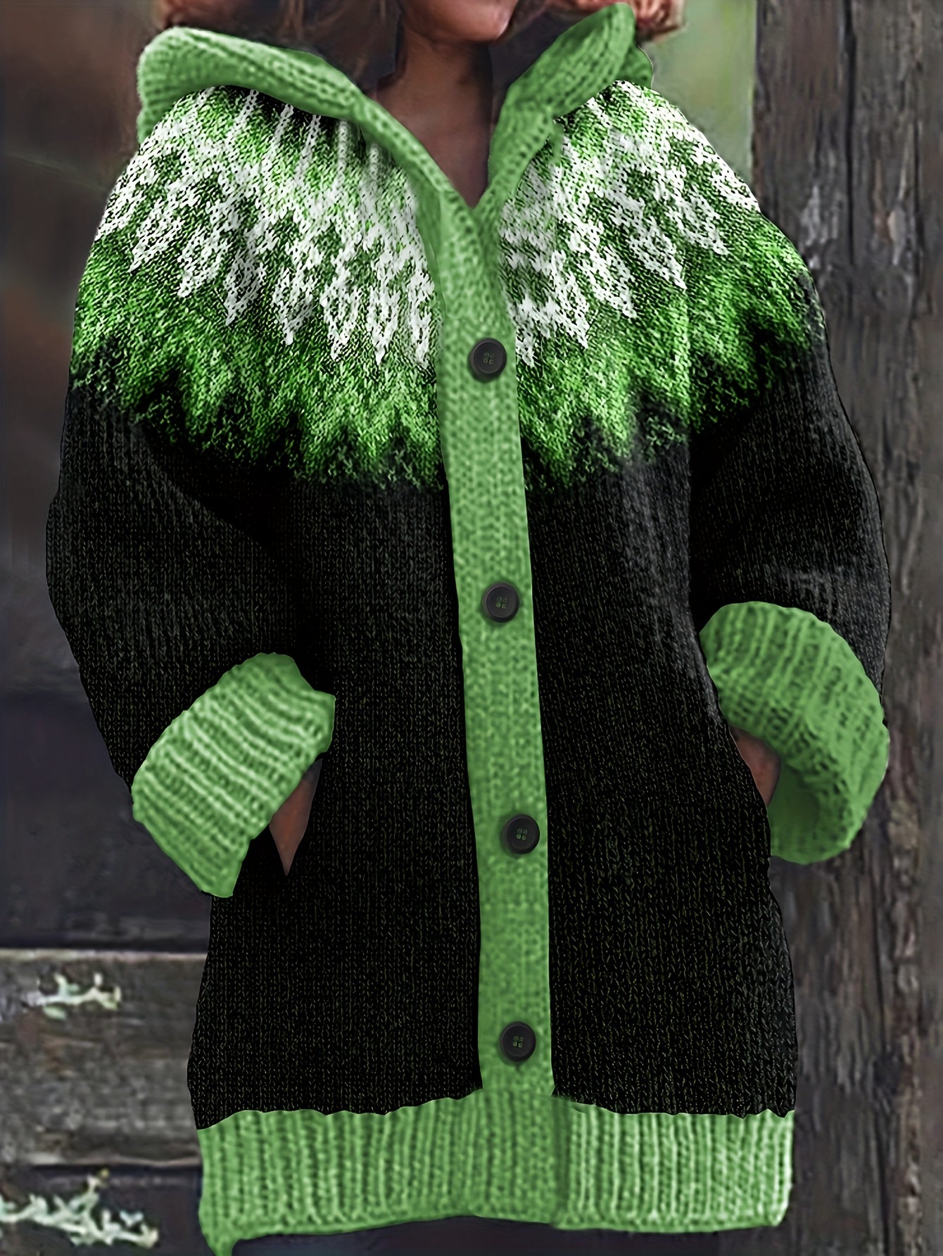 【S~5XL】✨Elegantna šarena jakna s kapuljačom i retro printom