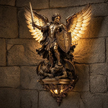 🕊️Stenska svetilka St. Michael Guardian Angel✨