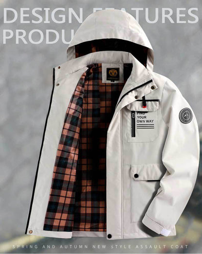 🔥【M~4XL】 2024, Nova moška gorniška jakna, odporna proti vetru in vodoodporna na prostem