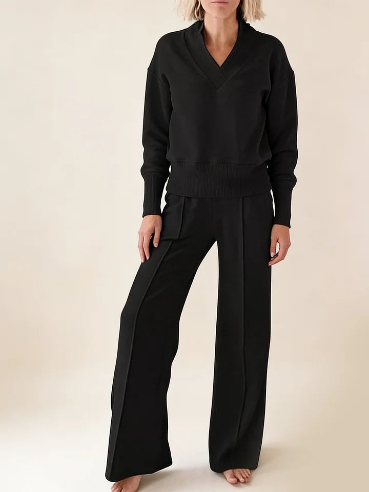 🥰【M-5XL】Nowy damski komplet garniturowy | Dwuczęściowy komplet z dzianiny z długim rękawem✨ 4223461