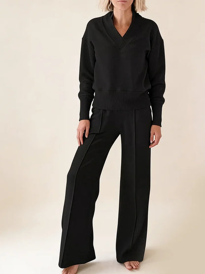 🥰【M-5XL】Nowy damski komplet garniturowy | Dwuczęściowy komplet z dzianiny z długim rękawem✨ 4223461