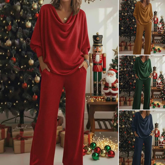 📢📢【S-3XL】50 % POPUST! Dvodelni komplet: udobna flanelasta srajca in hlače z elastiko na vratu