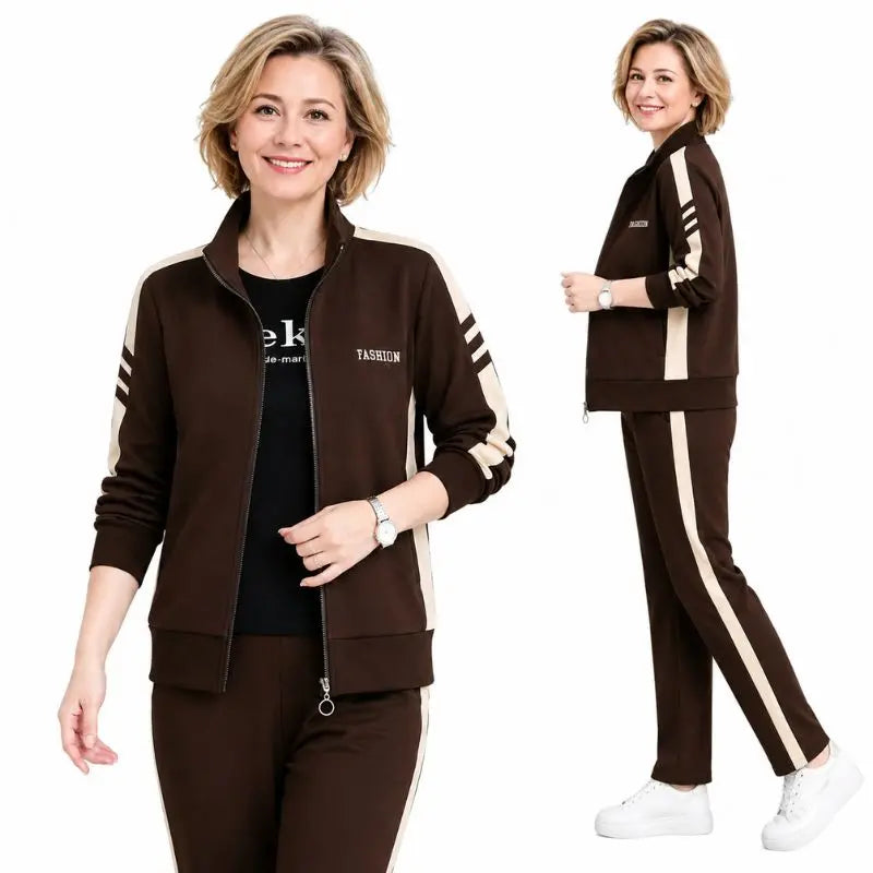 🔥【50% popust】🔥【M-5XL】【Jakna + hlače】😍 Nov jesenski komplet športnih oblačil za prosti čas, plus velikosti