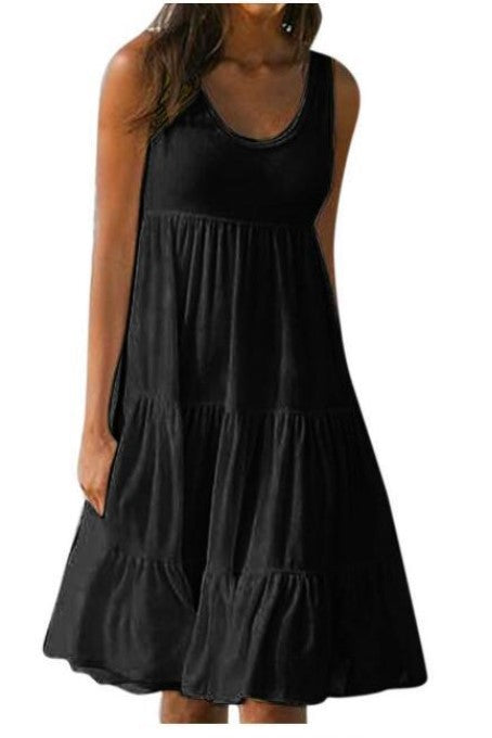 👗 [S-5XL] Preprosta udobna obleka.