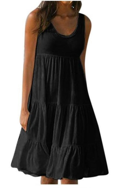 👗 [S-5XL] Preprosta udobna obleka.